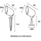 Espeto Spot Clean Bivolt Pc Led Blumenau Preto