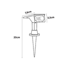 Espeto Spot Solar 50LM Amarelo e Verde Inspire