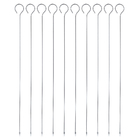 Espetos de Inox 10 Peças 40cm Naterial