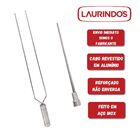 Espetos De Inox Lâmina 60cm Para Churrasco Duplo E Coração