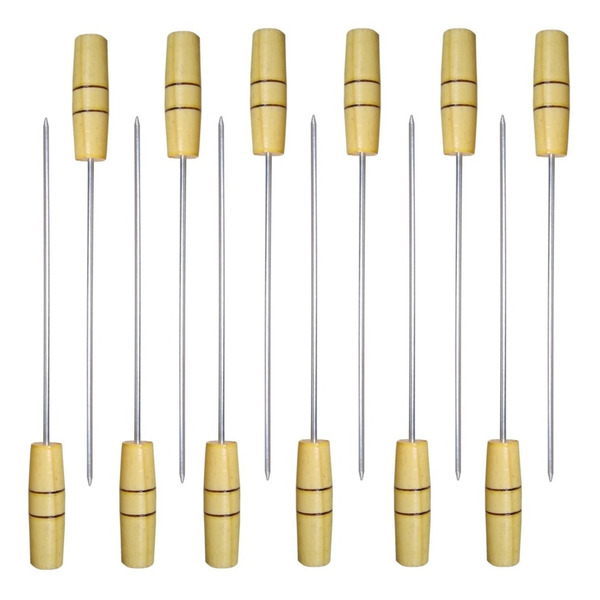 Espetos Mini Para Churrasco Kit Com 12 Espetinho