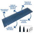 Espícula Inibidora Anti Invasão Gatos E Pombos 4 Mts Cinza