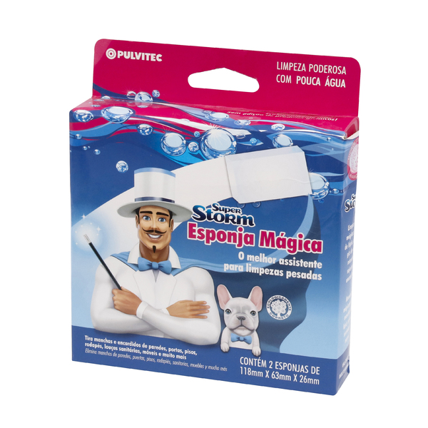 esponja magica super storm 2 unidades pulvitec leroy merlin