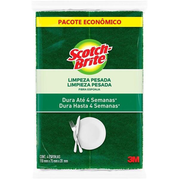 Esponja Scotch Brite 3m 10 Embalagens Com 4 Unidade Cada