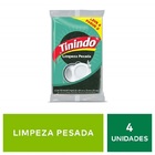 Esponja Tinindo Limpeza Pesada 4 Unidades