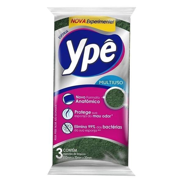 Esponja Ypê Anatômica Multiuso - 60 Embalagens Com 3 Unidades