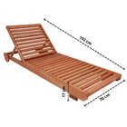 Espreguiçadeira 429 Roma  Madeira Maciça Madeira