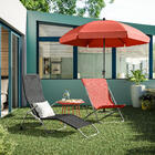 Espreguiçadeira Aço Fiesta 99x60x136cm Preto