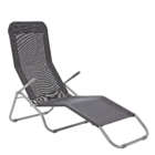 Espreguiçadeira Aço Fiesta 99x60x136cm Preto