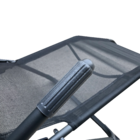 Espreguiçadeira Aço Fiesta 99x60x136cm Preto