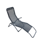 Espreguiçadeira Aço Fiesta 99x60x136cm Preto