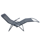 Espreguiçadeira Aço Fiesta 99x60x136cm Preto