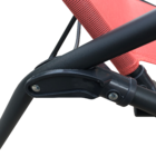 Espreguiçadeira Aço Fiesta 99x60x142cm Vermelho Naterial