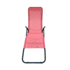 Espreguiçadeira Aço Fiesta 99x60x142cm Vermelho Naterial