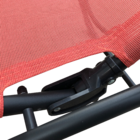 Espreguiçadeira Aço Fiesta 99x60x142cm Vermelho Naterial