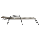 Espreguiçadeira Aço Rattan Zena Marrom 65x200cm