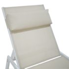 Espreguiçadeira Aço Riba 33x66x199cm Bege