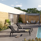 Espreguiçadeira Aço Riba 33x66x199cm Preto Naterial