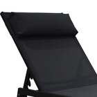 Espreguiçadeira Aço Riba 33x66x199cm Preto Naterial