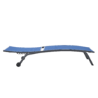 Espreguiçadeira Aço 4 Posições Rivera Azul 92,5x69x193,5cm Naterial