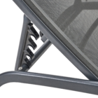 Espreguiçadeira Aço 4 Posições Rivera Cinza 92,5x69x193,5cm Naterial