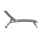 Espreguiçadeira Aço 4 Posições Rivera Cinza 92,5x69x193,5cm Naterial