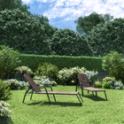 Espreguiçadeira Aço Zena 77x65x204cm Marrom