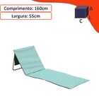 Espreguiçadeira Ajustável Dobrável Com Alça Bolso 160x55cm -