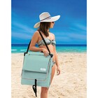 Espreguiçadeira Ajustável Dobrável Com Alça Bolso 160x55cm -