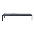 Espreguiadeira em Alumnio Reclinvel com 4 Posies 103x75x200cm Cinza Lyra Beta Naterial