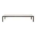 Espreguiadeira em Alumnio Reclinvel com 4 Posies 103x75x200cm Marrom Lyra Beta Naterial