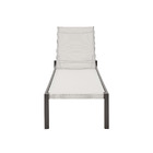 Espreguiadeira em Alumnio Reclinvel com 4 Posies 103x75x200cm Marrom Lyra Beta Naterial