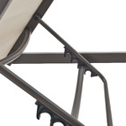 Espreguiadeira em Alumnio Reclinvel com 4 Posies 103x75x200cm Marrom Lyra Beta Naterial