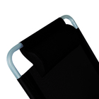 Espreguiçadeira em Alumínio Reclinável 4 Posições com Almofada 31,5x56,5x220cm Preta Mor