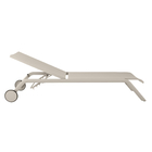 Espreguiçadeira Alumínio 4 Posições Idaho 33x69x205cm Bege Naterial