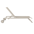Espreguiçadeira Alumínio 4 Posições Idaho 33x69x205cm Bege Naterial