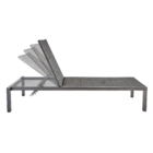 Espreguiçadeira Alumínio  Aquila 102x65x199cm Cinza Naterial