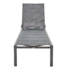 Espreguiçadeira Alumínio  Aquila 102x65x199cm Cinza Naterial