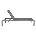 Espreguiçadeira Alumínio  Aquila 102x65x199cm Cinza Naterial