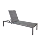 Espreguiçadeira Alumínio  Aquila 102x65x199cm Cinza Naterial