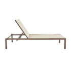 Espreguiçadeira Alumínio  Aquila 102x65x199cm Marrom Naterial