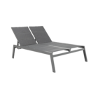 Espreguiçadeira Alumínio  Isboa 43x128x203cm Cinza Naterial