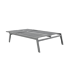 Espreguiçadeira Alumínio  Isboa 43x128x203cm Cinza Naterial