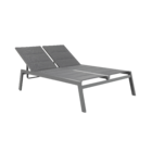 Espreguiçadeira Alumínio  Isboa 43x128x203cm Cinza Naterial