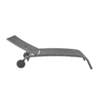 Espreguiçadeira Alumínio  Lyra 95x63x207cm  Cinza Naterial