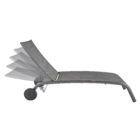 Espreguiçadeira Alumínio  Lyra 95x63x207cm  Cinza Naterial