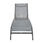 Espreguiçadeira Alumínio  Lyra 95x63x207cm  Cinza Naterial