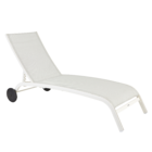 Espreguiçadeira Alumínio  Lyra 95x63x207cm  Cinza Naterial