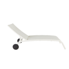 Espreguiçadeira Alumínio  Lyra 95x63x207cm  Cinza Naterial