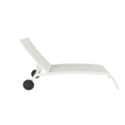 Espreguiçadeira Alumínio  Lyra 95x63x207cm  Cinza Naterial